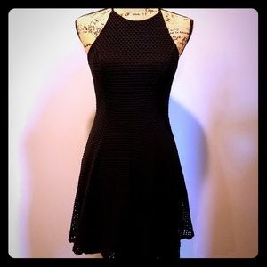 Black halter top dress